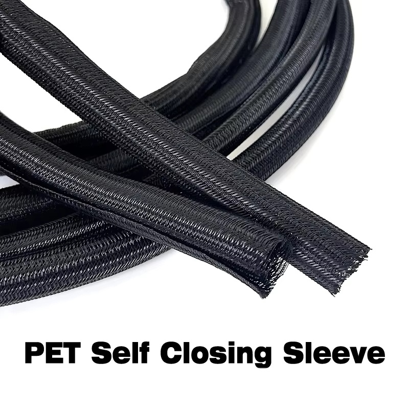 Cable Sleeve Neoprene - Черный плетеный расширяемый кабельный рукав из