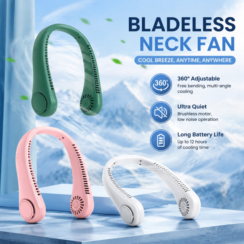 Usb Fan Silent - Новый безлопастной вентилятор для шеи 2026