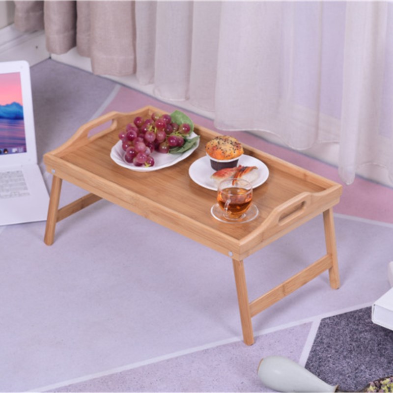 Laptop Stand Bamboo - Портативный бамбуковый деревянный поднос для кровати,