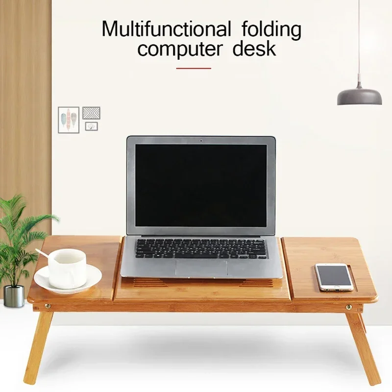 Laptop Stand Bamboo - Регулируемая бамбуковая подставка/столик для ноутбука (с