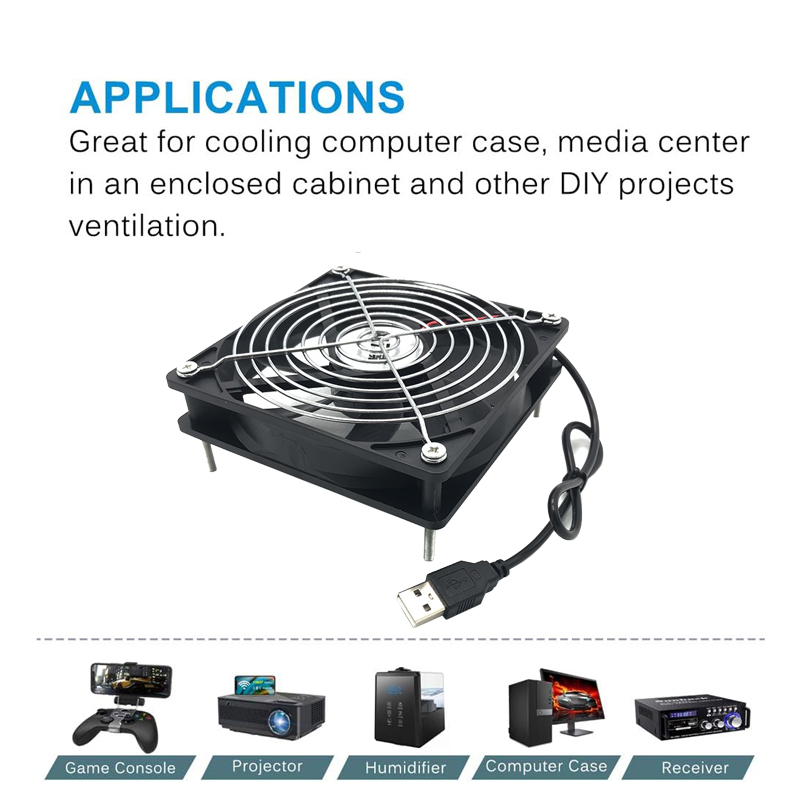 8/12 см 12 В USB-питание компь – обзор и цена Usb Fan Silent