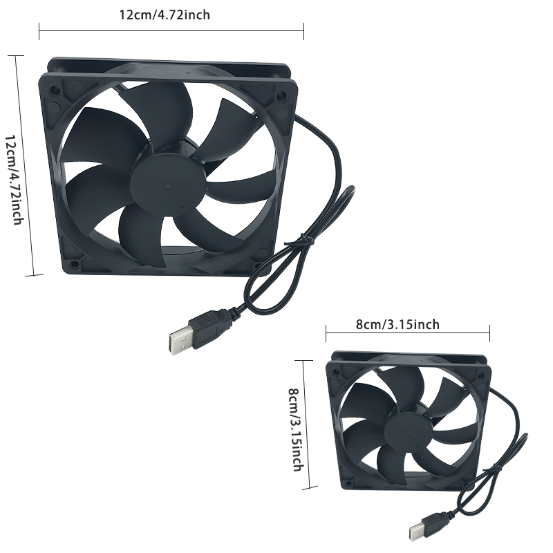 8/12 см 12 В USB-питание компь – обзор и цена Usb Fan Silent