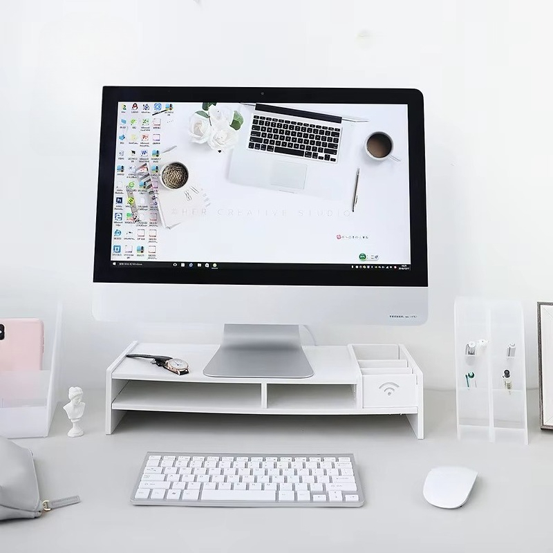 Компактная двухуровневая бамбу – обзор и цена Laptop Stand Bamboo
